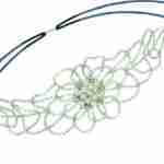 1920's Flapper Headband with Flower Rhinestones