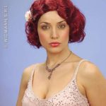 50s Wig with Rose