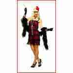 5th Avenue Flapper- Red and Black