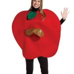 Apple with worms