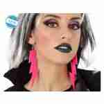 80's Flash Earrings Neon Fushia Pink
