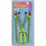 80's Studded Suspenders - Green