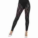 80s Lace Leggings - Black
