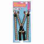 80s Studded Suspenders - Black