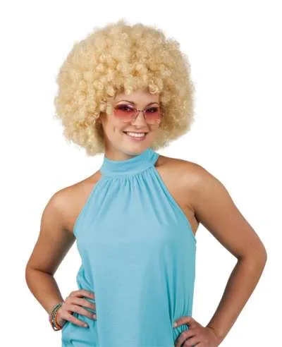 Blonde afro 2024 wig uk