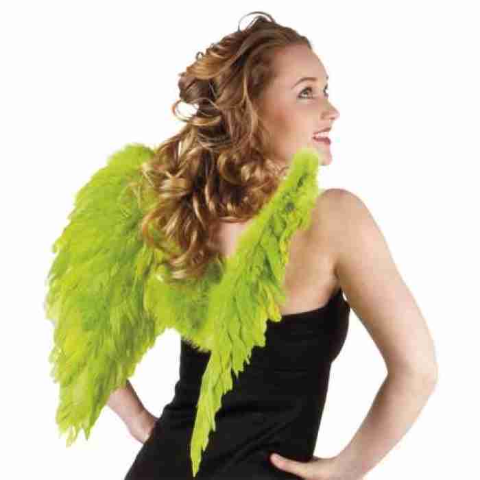 Angel Wings Folded Lime Green1