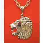 Antique Gold Lions Head