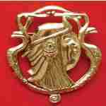Antique Gold Toga Pin