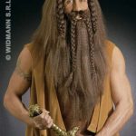 Barbarian Wigs with Beard and Moustache