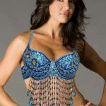 Beaded Bra - Blue/Peacock