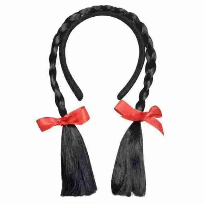 Bendable Plaits Headband Black