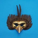 Bird Mask - Natural Feather
