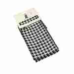 Black Dog-tooth Print Sash (3 in 1)