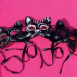 Black Midnight Cat Masks
