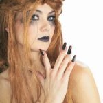 Black Nails with Blood