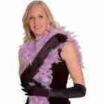 Black Satin Opera Gloves