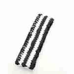 Black/White Stripe Sequin Headband