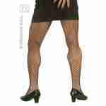 Black Wide Fishnet Pantyhose - XL