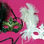 Bolero Mask w/ Feather