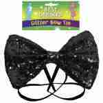 Bow Tie Glitter - Black