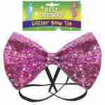Bow Tie Glitter - Pink