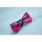 Bow Tie Pink Tartan Checkered