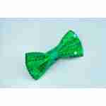 Bow Tie Sequin Green