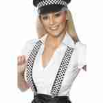 Braces - Police Black & White Check