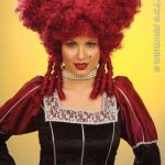 Burgundy Baroque Noblewoman Wigs