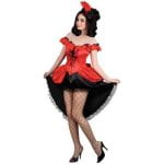 Burlesque Saloon Girl- Red