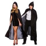 Cape - Hooded Black Cape 132 cm