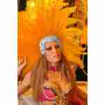 Carnival & ShowGirls Feather Headdress -Orange