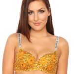 Carnival ShowGirls Sequin Bra -Gold