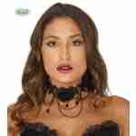 Choker Lace with Black Rose