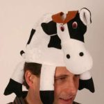 Cow Hat with Funny Eyes