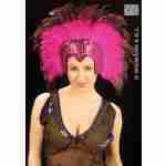 Crazy Horse Feathered Headdress - Pink