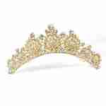 Crown Tiara With Crystals - Large Rhinestones