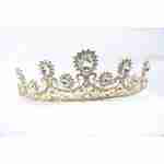 Crown Tiara With Crystals - Sun Shaped