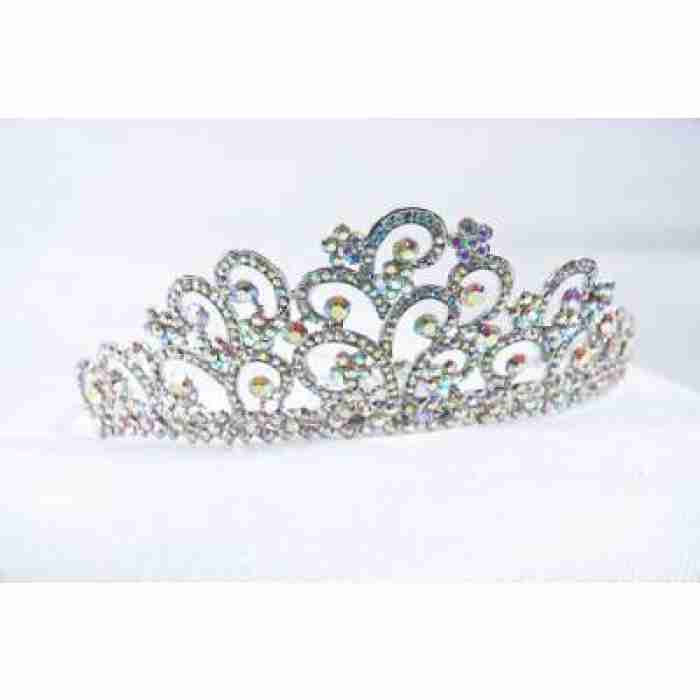 Crown Tiara With Small Crystals