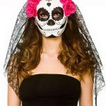 Day Of The Dead mask With Veil