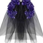 Day of the Dead Headdress - 6 Purple Roses