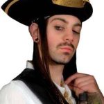Deluxe Black Felt Tricorn Hat