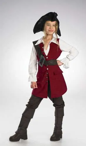 Deluxe Posh PIRATE - Captain Hook / Jack Sparrow - THE FULL LOOK inc Wig/Hat