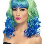 Divatastic Wig - Green & Blue
