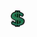 Dollar Sign Shoe Clip