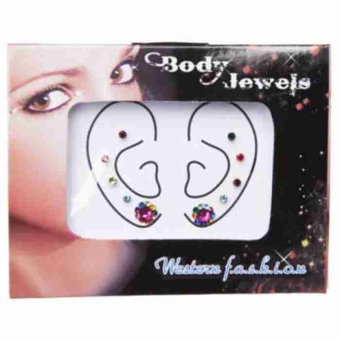 Ear Tattoo Crystals Reusable Multi img