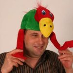 Emu Hat with Funny Eyes