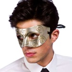 Eye Mask Antique Silver