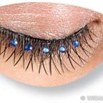 Eyelashes - Black Cross-Over - Blue