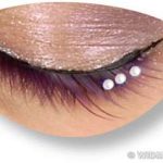 Eyelashes - Black Peaked - White